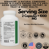 Berberine 1000 MG - 75 Day Supply