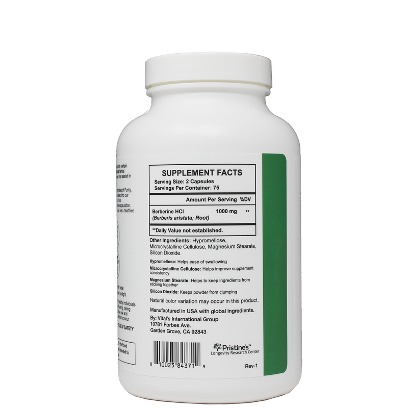 Berberine 1000 MG - 75 Day Supply