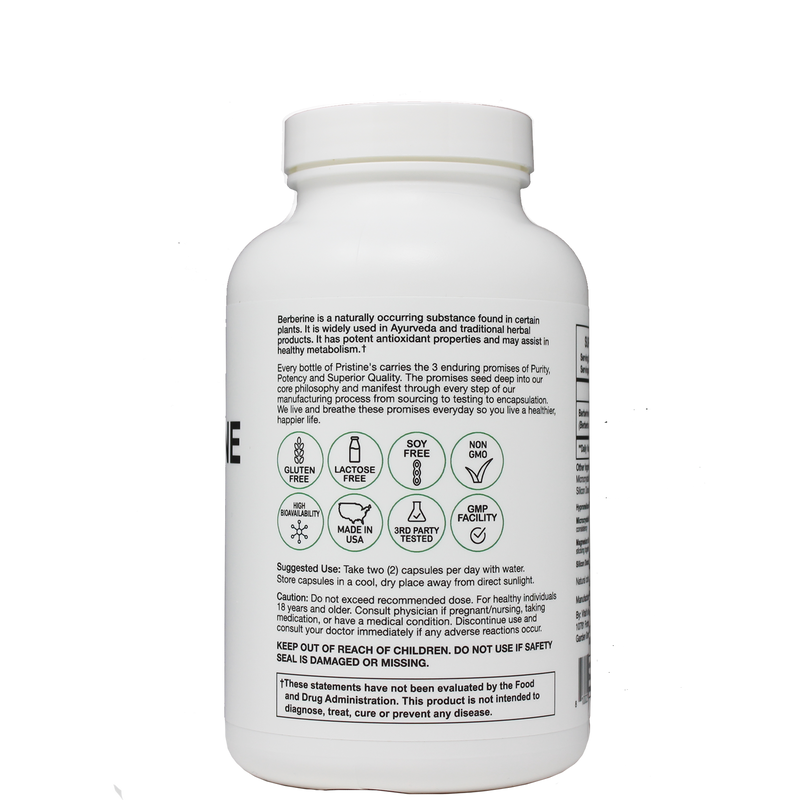 Berberine 1000 MG - 75 Day Supply