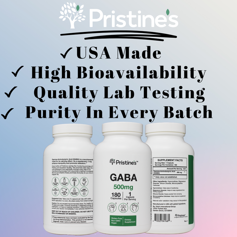 GABA 500 MG - 180 Day Supply