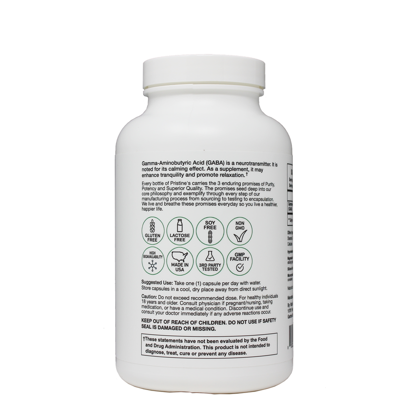 GABA 500 MG - 180 Day Supply