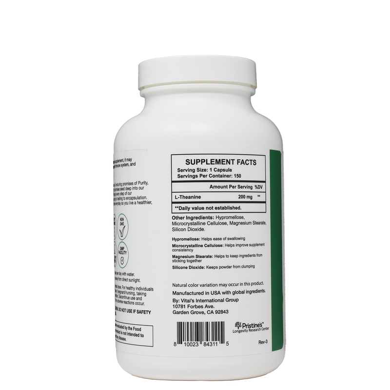 L-Theanine 200 MG - 150 Day Supply