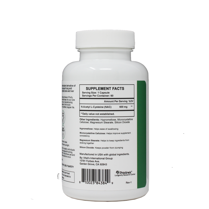 N-Acetyl L-Cysteine (NAC) - 60 Day Supply