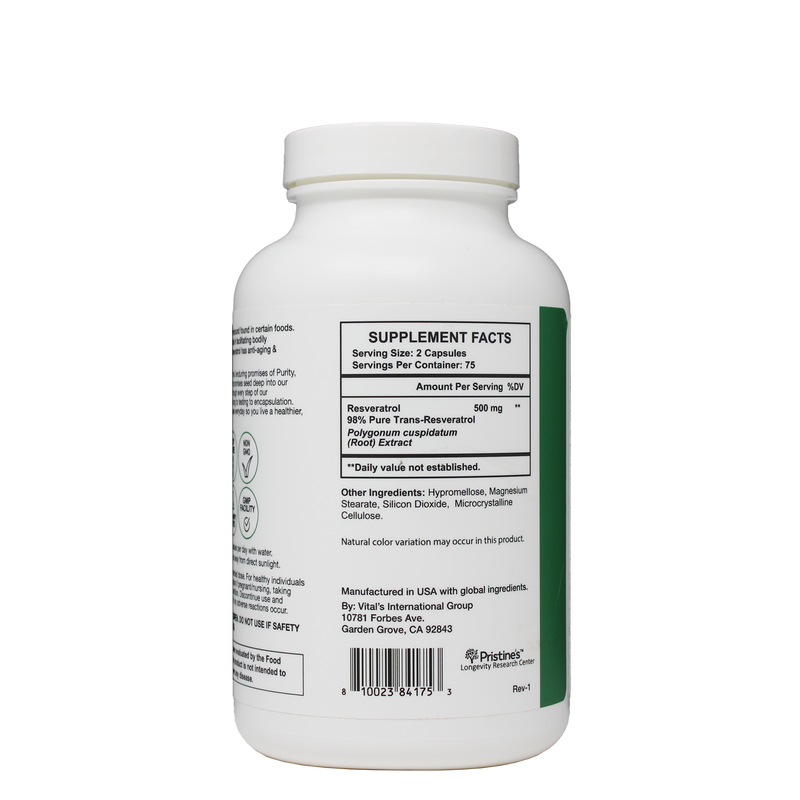 Resveratrol 500 MG - 75 Day Supply